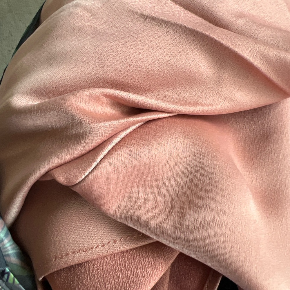 BHLDN Freya Satin Charmeuse Maxi Dress US Sz 10 Dusty Rose Mauve Pink Bridal - Picture 2 of 16